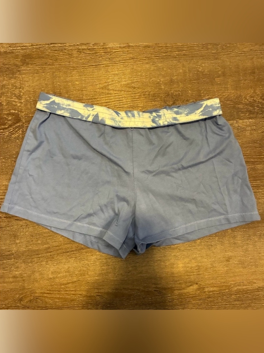 Baby Blue Fold over shorts